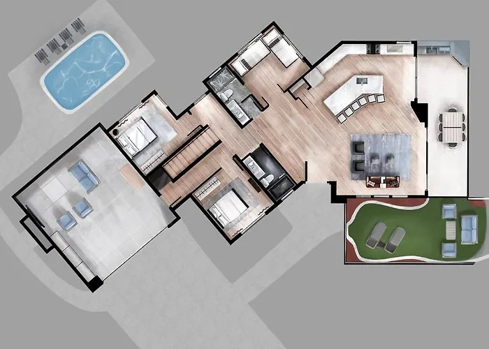New Uptown Dream 4br Wow! Views! Pool&spa Dom wakacyjny